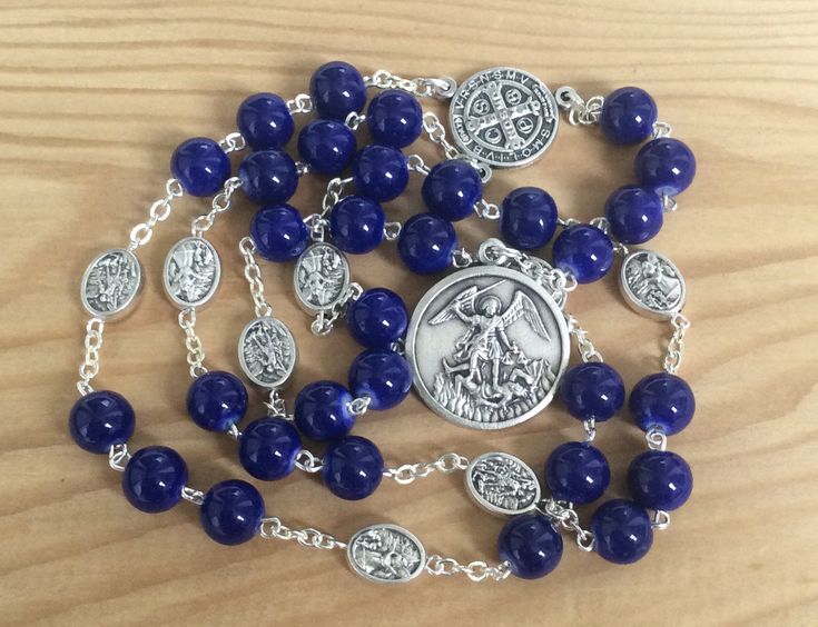 St Michael Chaplet rosary beads for Archangel Michael devotion