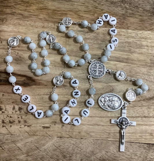 Custom rosary with name