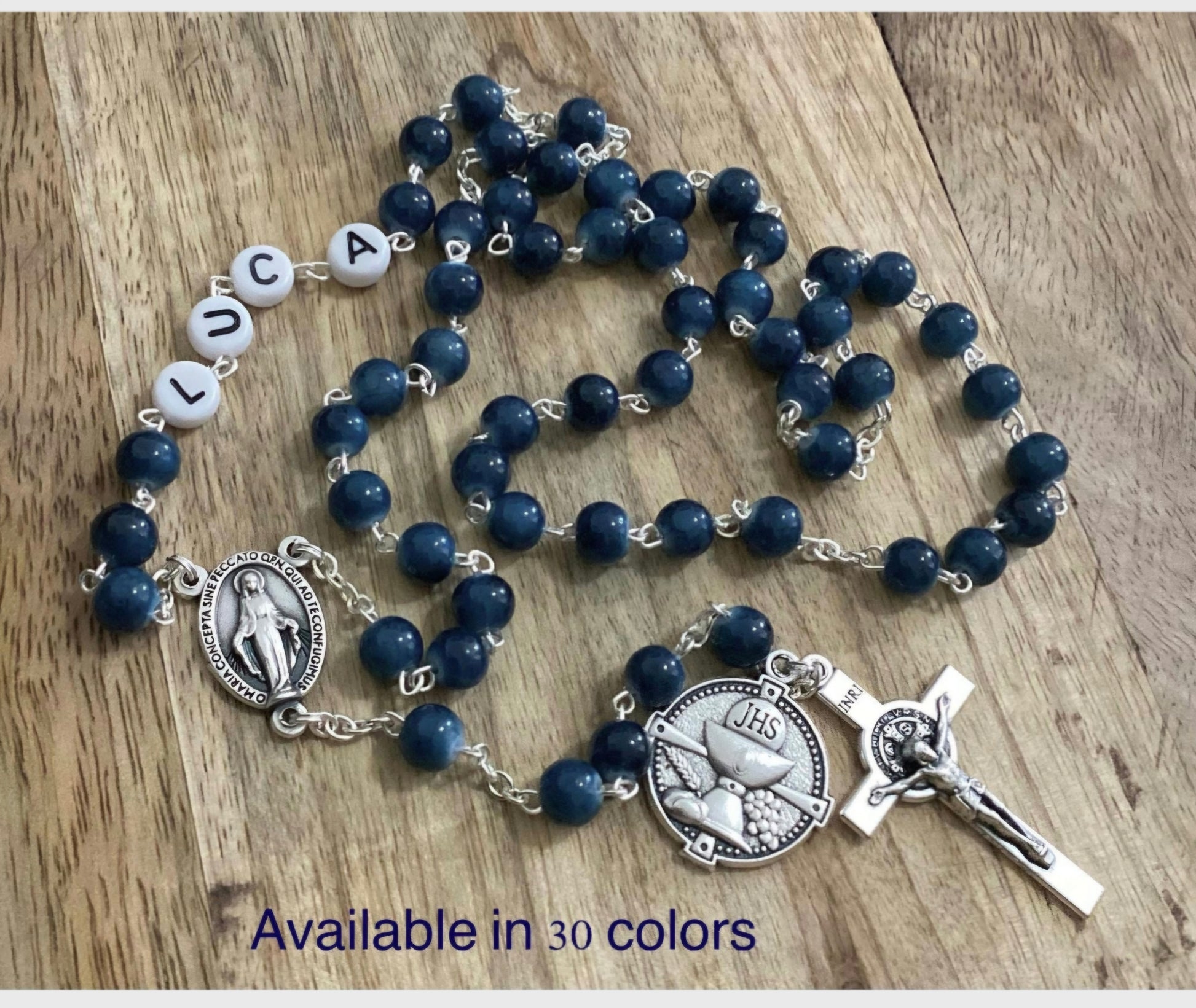 First Communion Personalized Rosary for boy