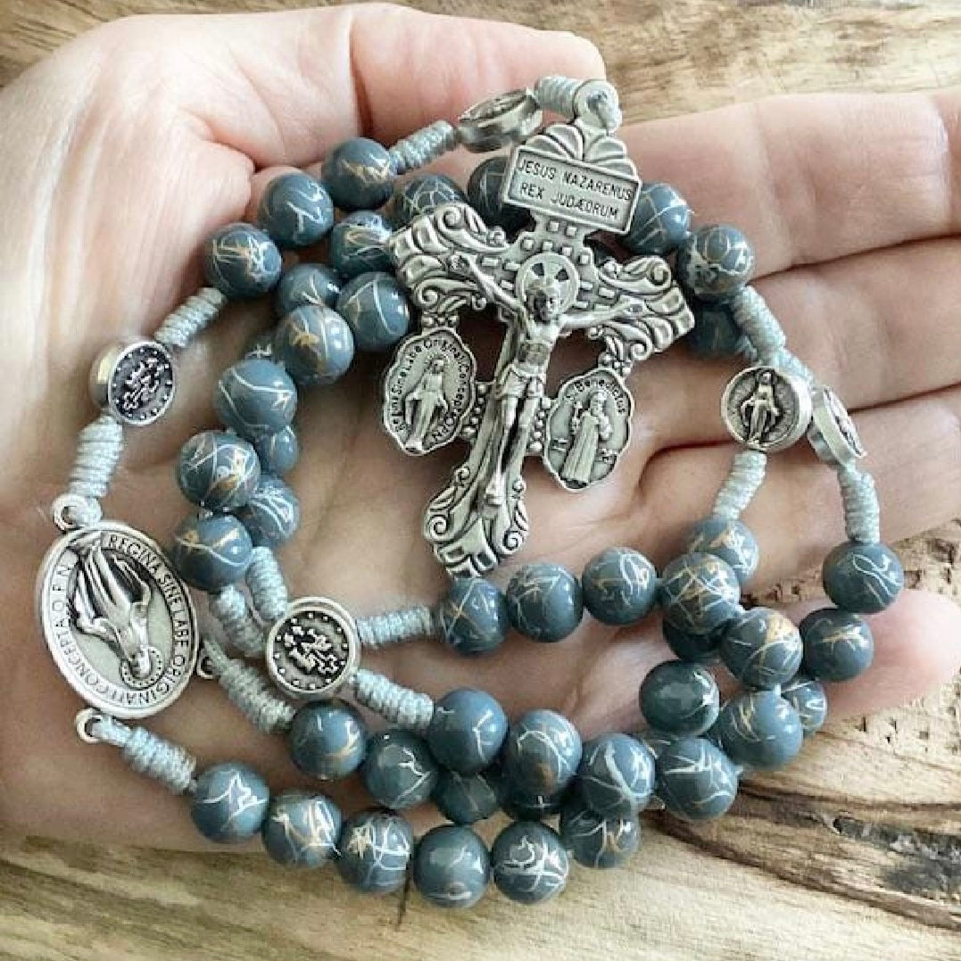 Paracord Rosary - Mother Mary Miraculous Prayer Beads