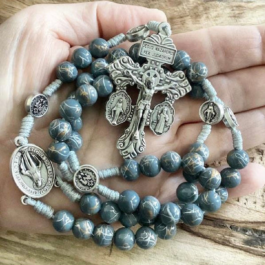 Paracord Rosary - Mother Mary Miraculous Prayer Beads