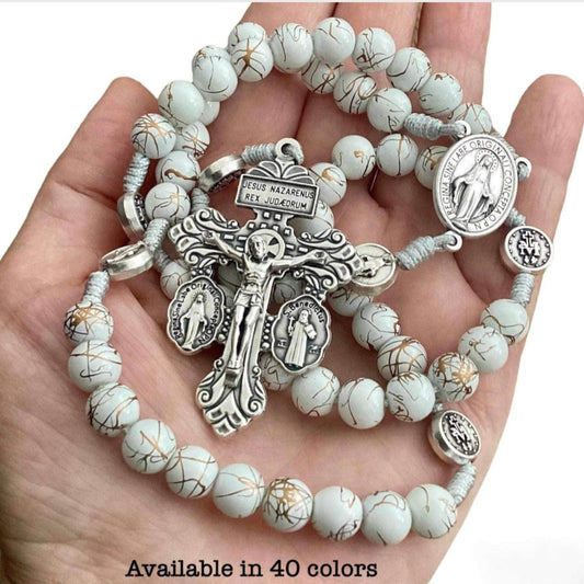 Pardon Crucifix Rosary - Paracord prayer beads