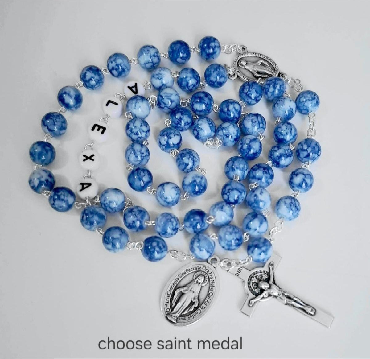 Custom personalized rosary