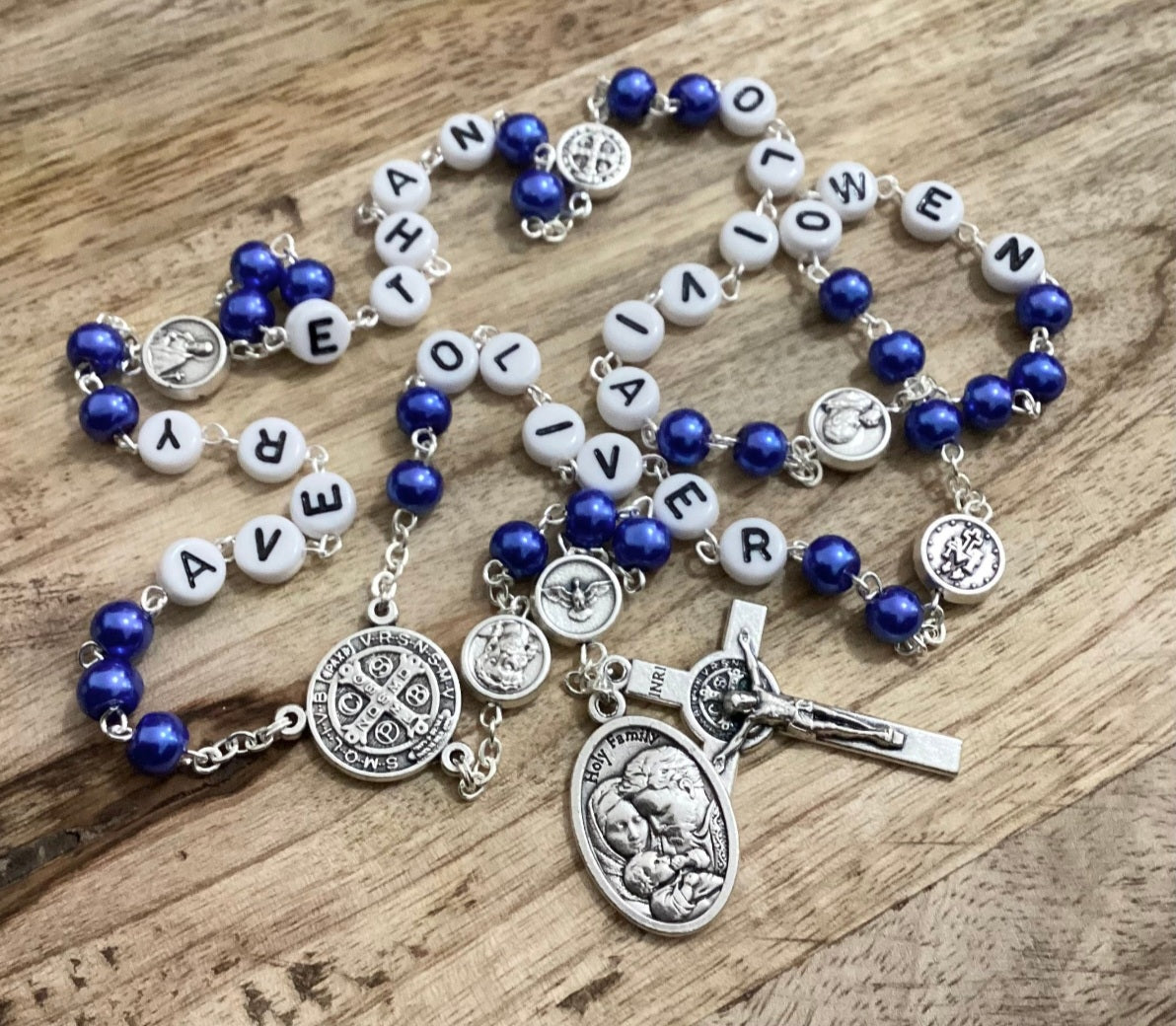 Personalized Catholic family rosary meaningful gift for loved ones