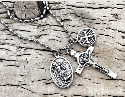 st michael necklace