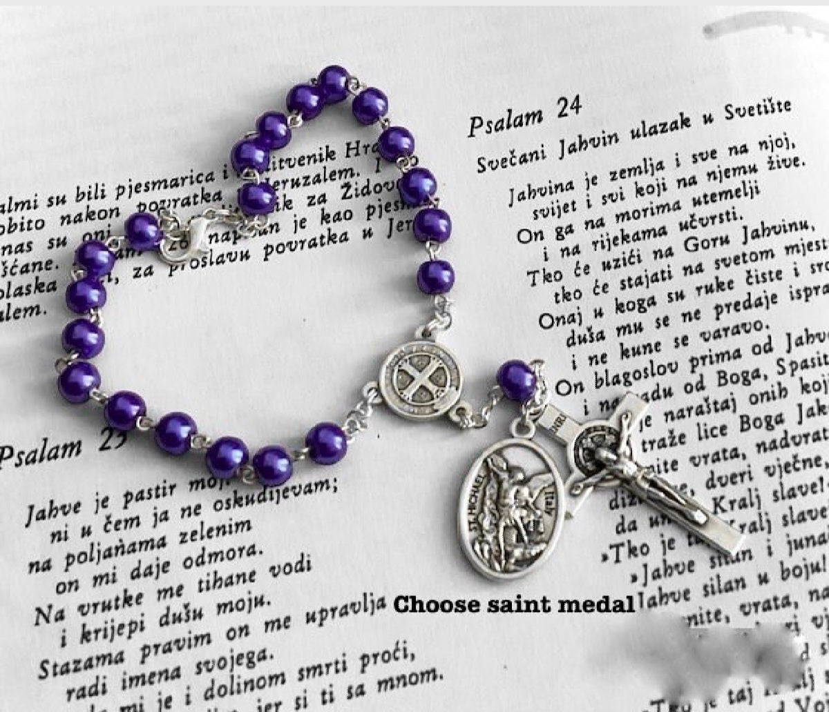 Auto rosary, Rear view mirror hanger, Car Rosary