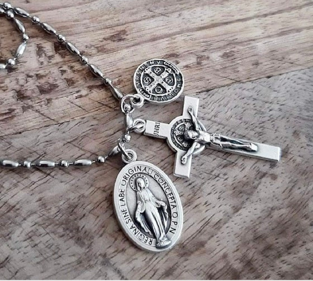 Catholic protection necklace