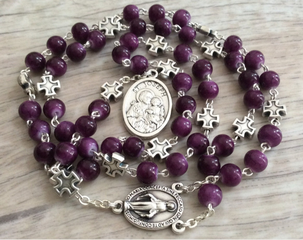 St Joseph rosary gift for men fathers Catholic devotion
