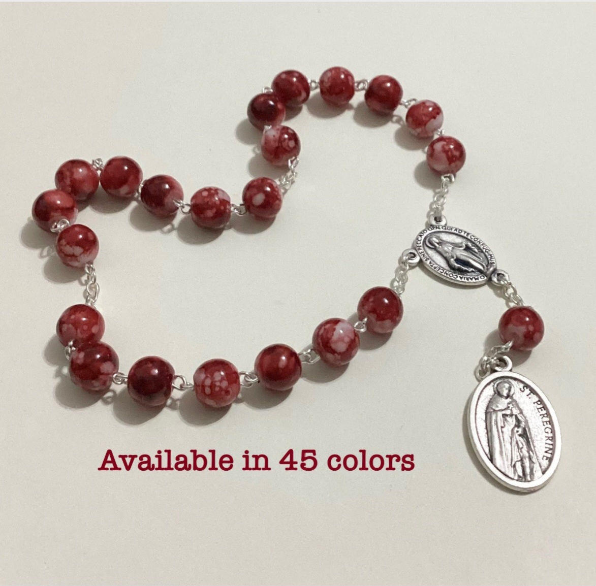 st peregrine prayer beads