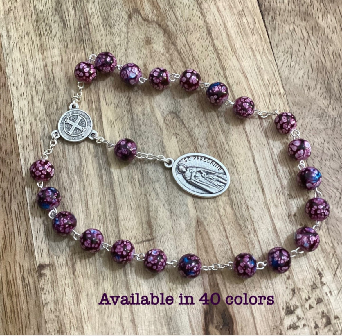 st peregrine prayer beads