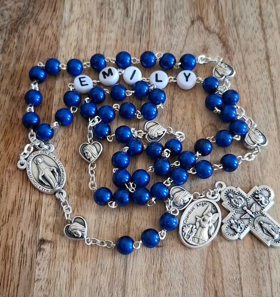 First Communion Personalized Rosary for boy or girl