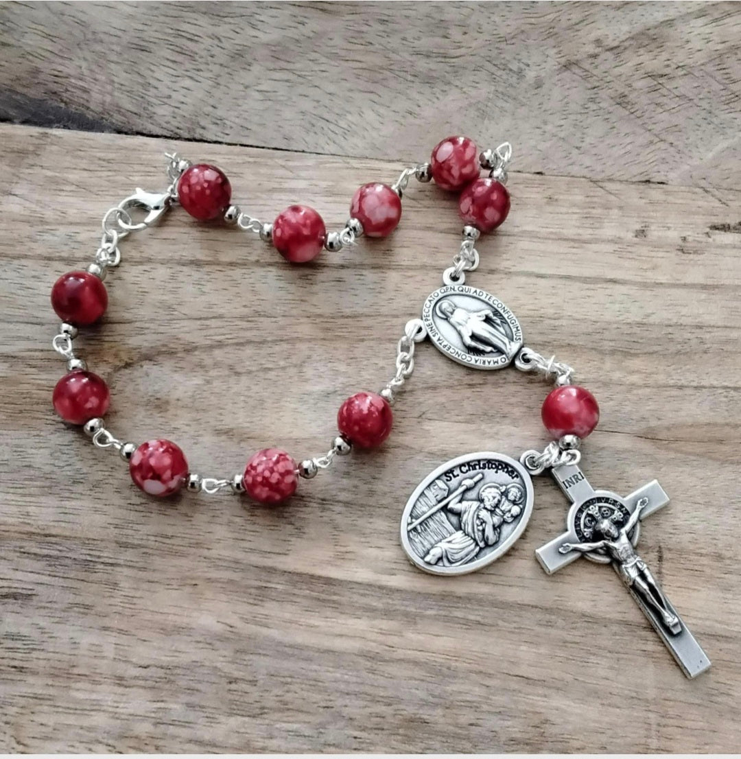 Catholic Auto Rosary - Mirror Rosary for your Car 
